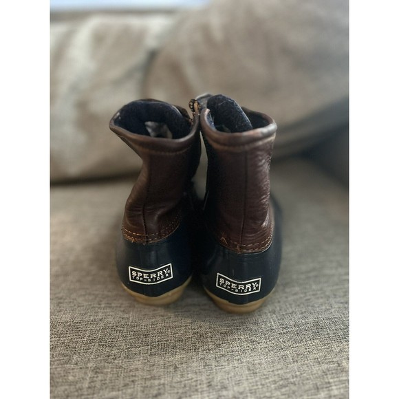 Sperry Duck Boots Womens Size 7 Leather Waterproof - Picture 3 of 6